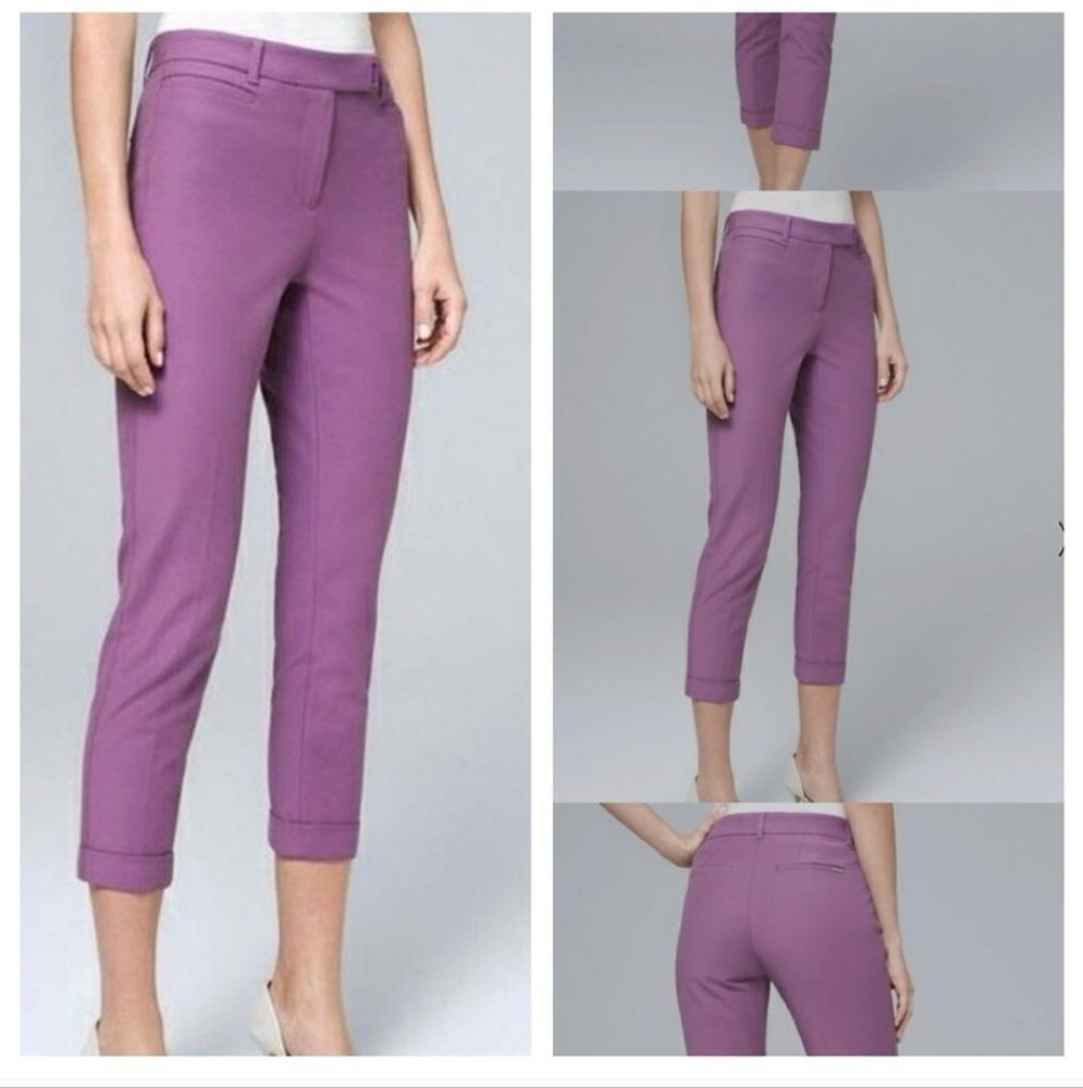 White House Black Market Violet Ankle Pants